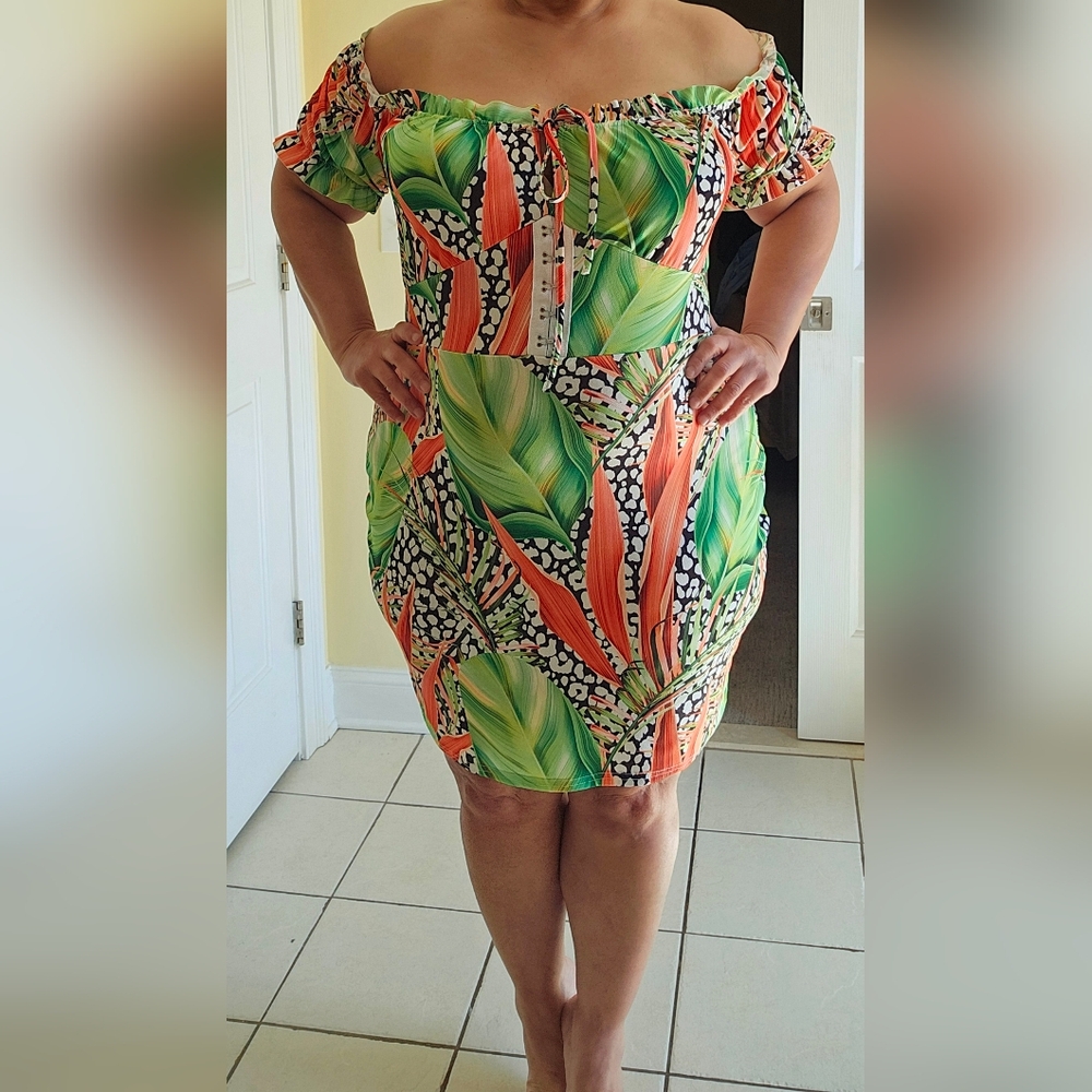 NWOT Tropical dress size 20